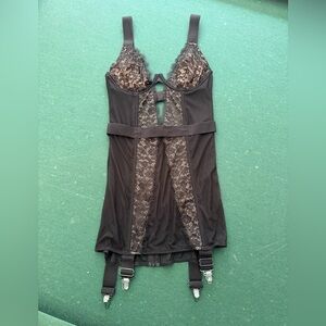 Victoria's Secret Black Lace Chemise